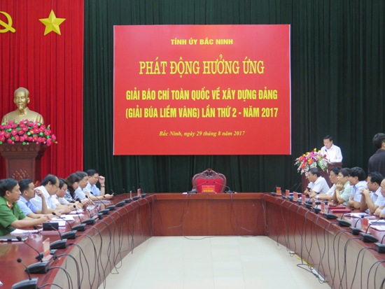 Bắc Ninh phát động hưởng ứng Giải báo chí toàn quốc về Xây dựng Đảng 